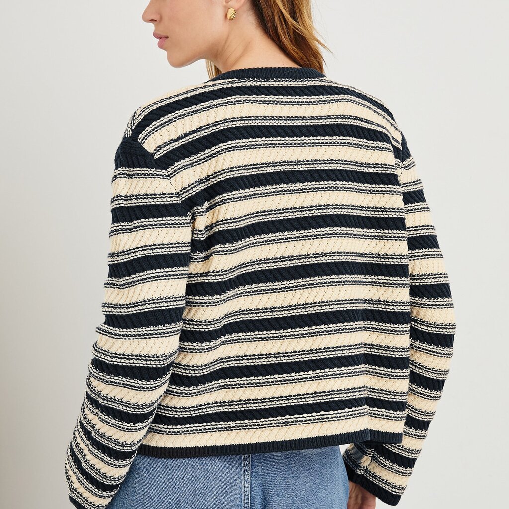 Rails NELLY CARDIGAN NAVY OAT STRIPE