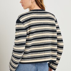 Rails NELLY CARDIGAN NAVY OAT STRIPE