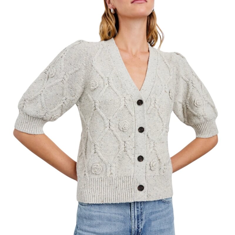Rails ISLA GREY W CROCHET DAISIES