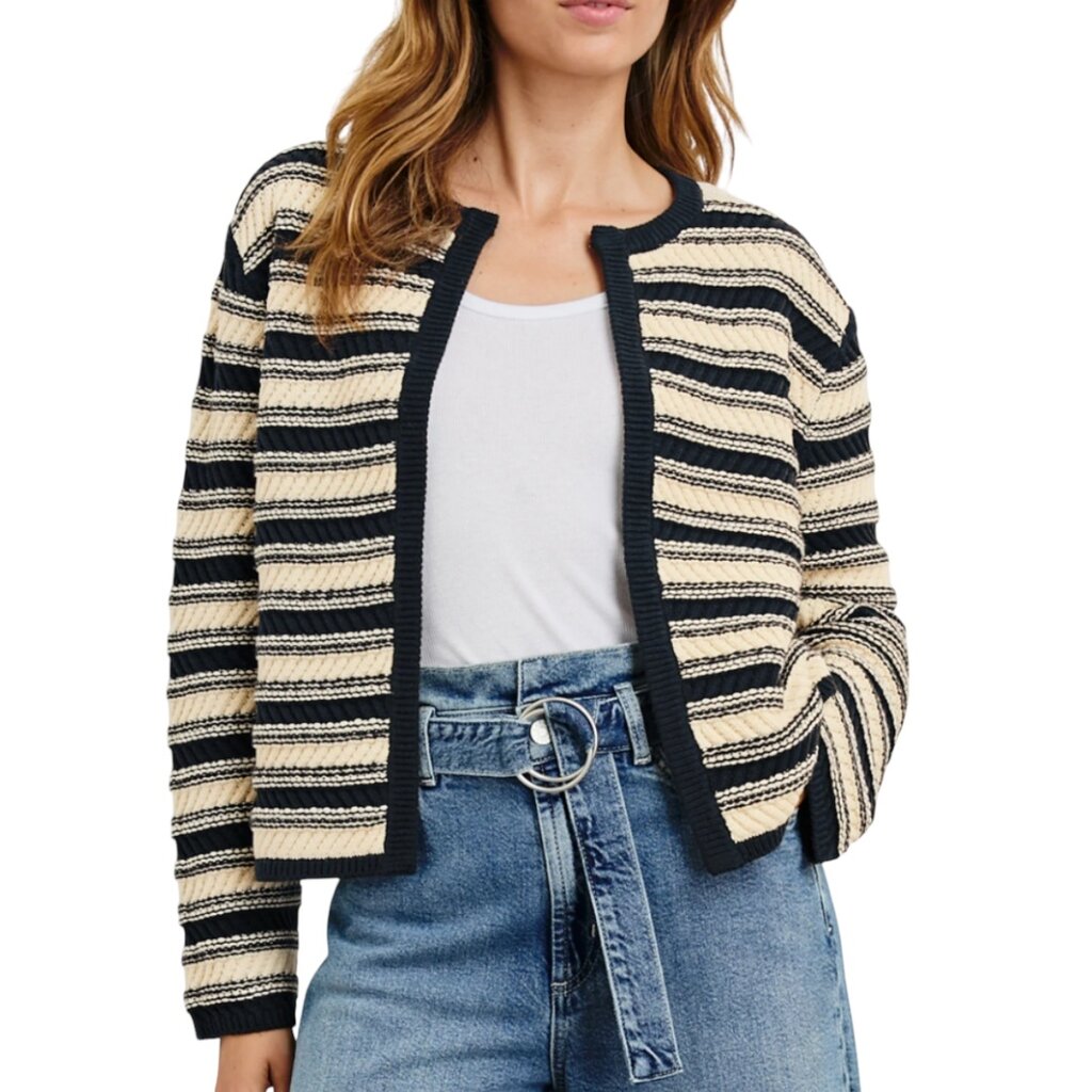 Rails NELLY CARDIGAN NAVY OAT STRIPE