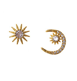 VERVE JEWELRY TIEGS MOON & STAR EARRINGS VE116