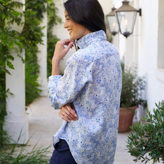 Frank & Eileen EILEEN RELAXED BUTTON UP BLUE FLORAL