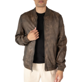 MAURITIUS FOR HIM JERROS CF VINTAGE BOMBER BROWN