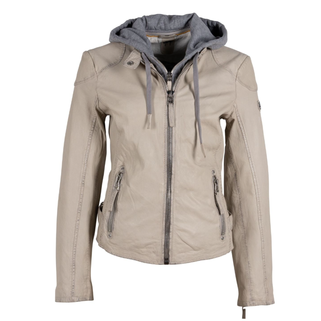 FINJA REMOVABLE HOODIE JACKET LIGHT BEIGE