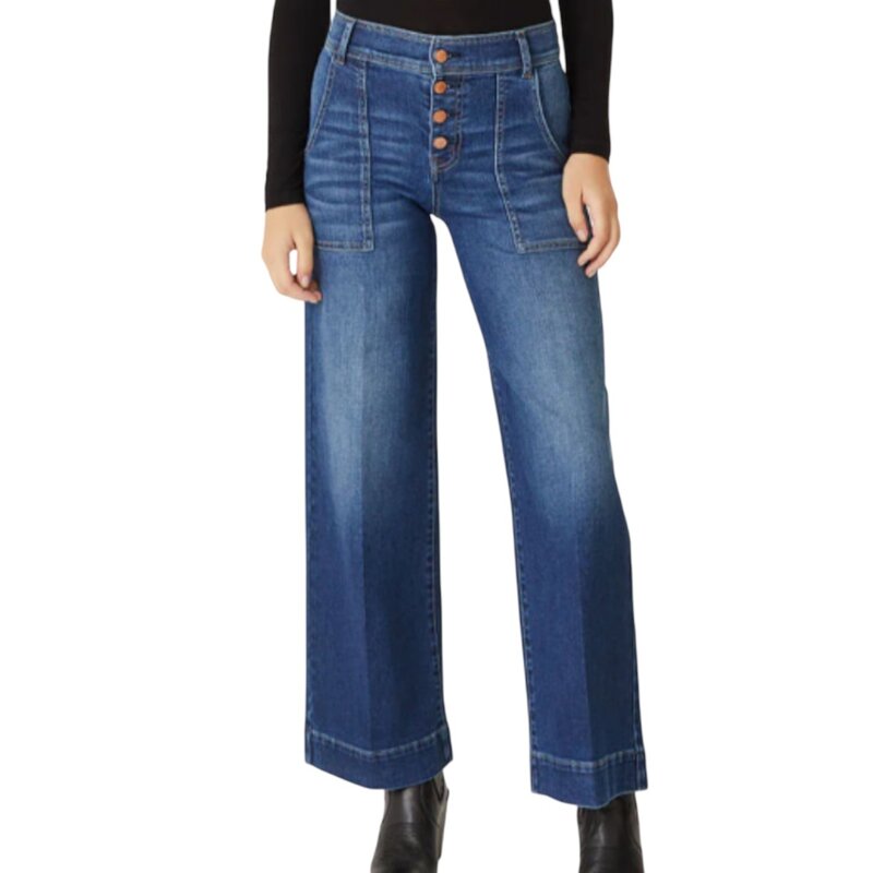 CAMILLE EXPOSED BUTTON WIDE LE BLUE SPIRITS