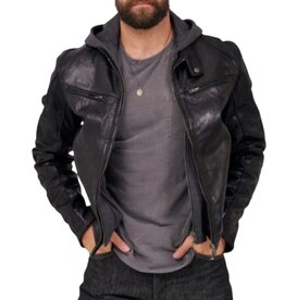 MAURITIUS FOR HIM BIKO REMOVABLE INSET MUSCLE FIT JACKET BLACK