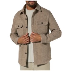 7DIAMONDS GENERATION BRUSHED SHACKET TAUPE