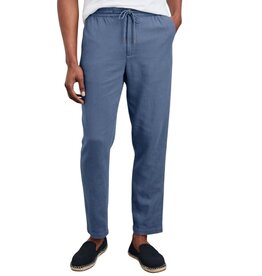 CALLUM COTTON LINEN PANT WASHED BLUE