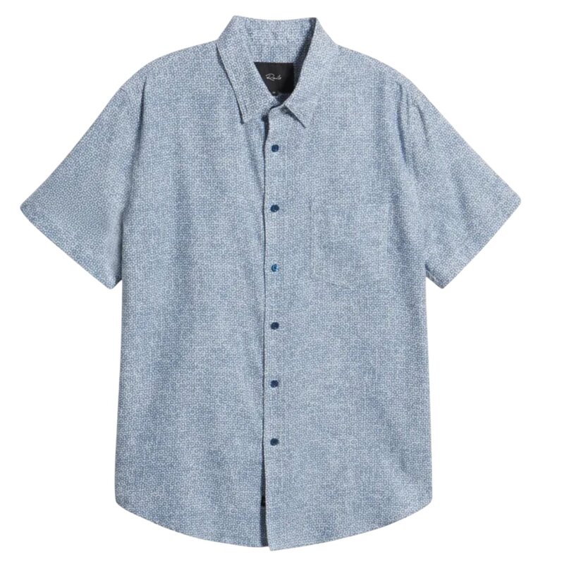 RAILS FOR HIM FAIRFAX SS BUTTON UP ABSTRACT BLACK