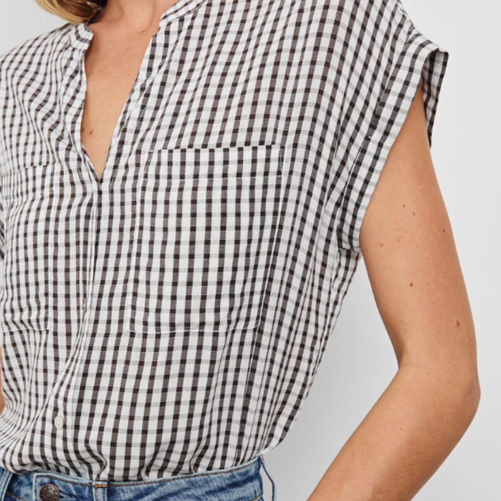Rails MEL TOP ESPRESSO GINGHAM