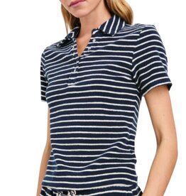 Rails NAVELI COURT POLO NAVY STRIPE