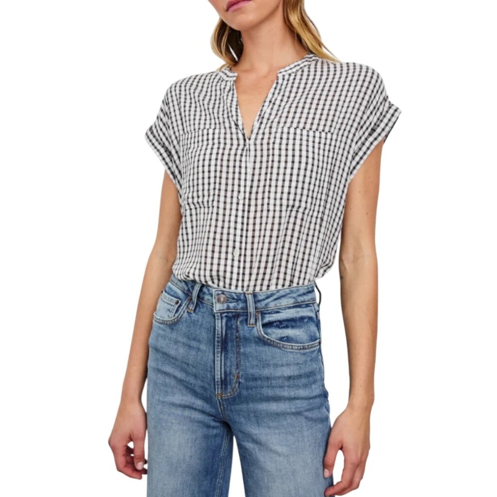 Rails MEL TOP ESPRESSO GINGHAM