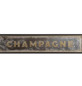 Plastic & MDF Framed Wall Décor with Antique Mirror "Champagne"