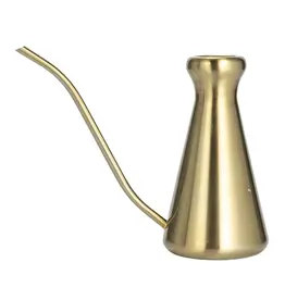 2 Quart Stainless Steel Watering Can, Brass Finish
