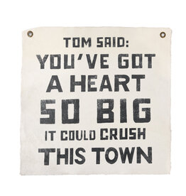 Sugarboo Tom Said 25"x25" Hand Painted Wall Hanging