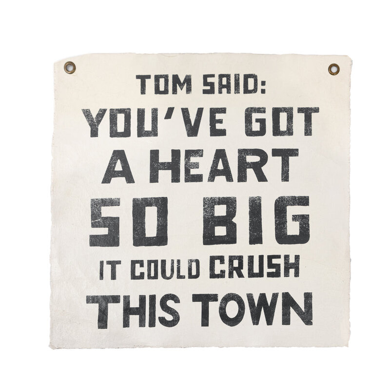 Sugarboo Tom Said 25"x25" Hand Painted Wall Hanging