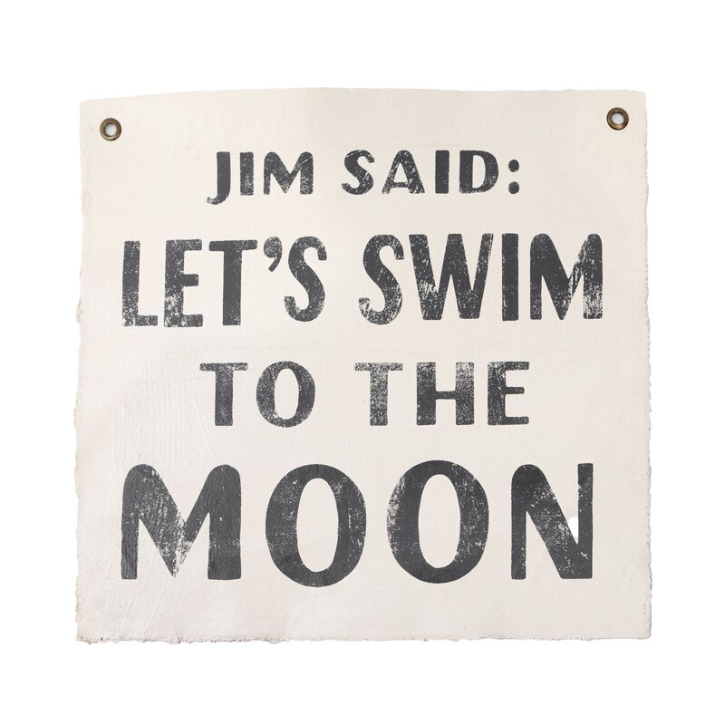 Sugarboo Jim Said 25"x25" Hand Painted Wall Hanging
