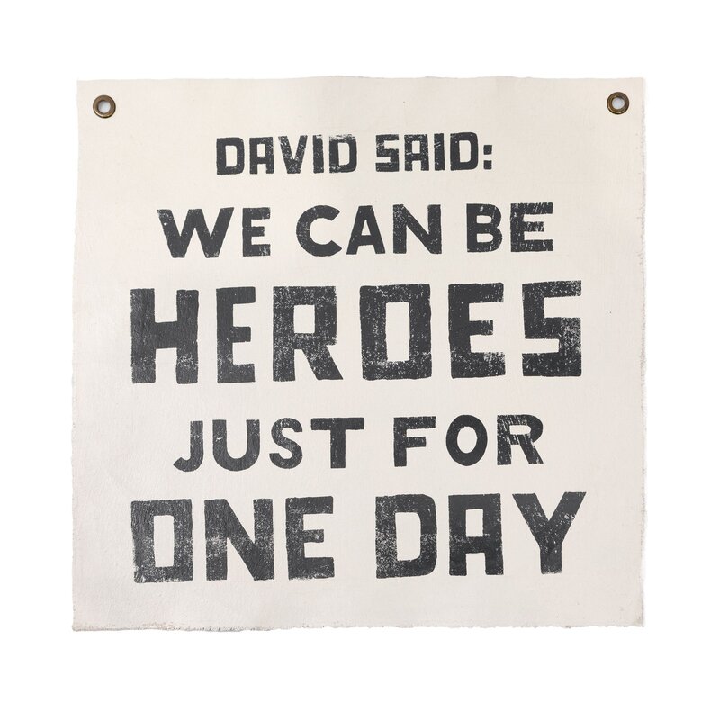 Sugarboo David Said 25"x25" Hand Painted Wall Hanging