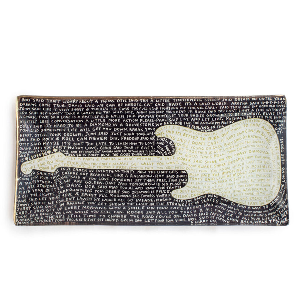 Sugarboo Legends Small Rectangle Decoupage Plate 8.5" x 4"