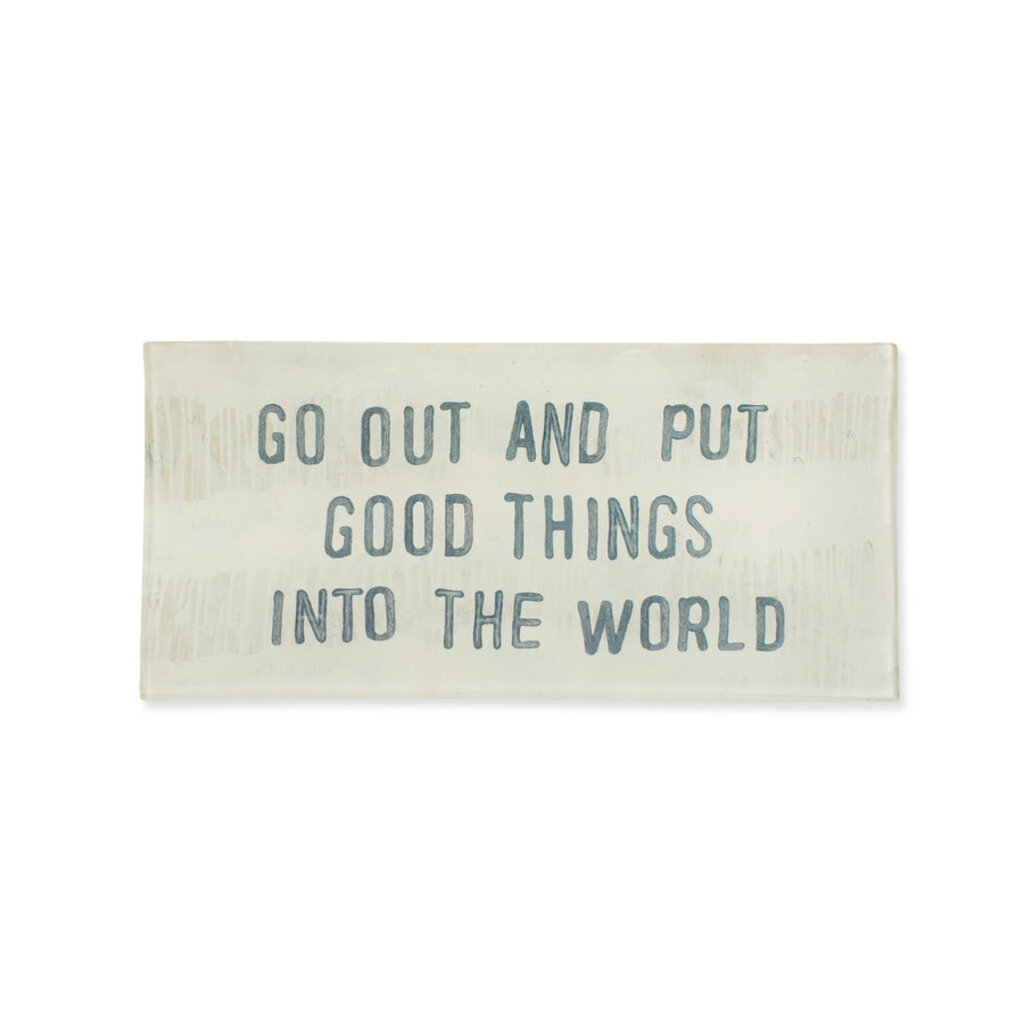 Sugarboo Good Things Small Rectangle Decoupage Plate 8.5" x 4"