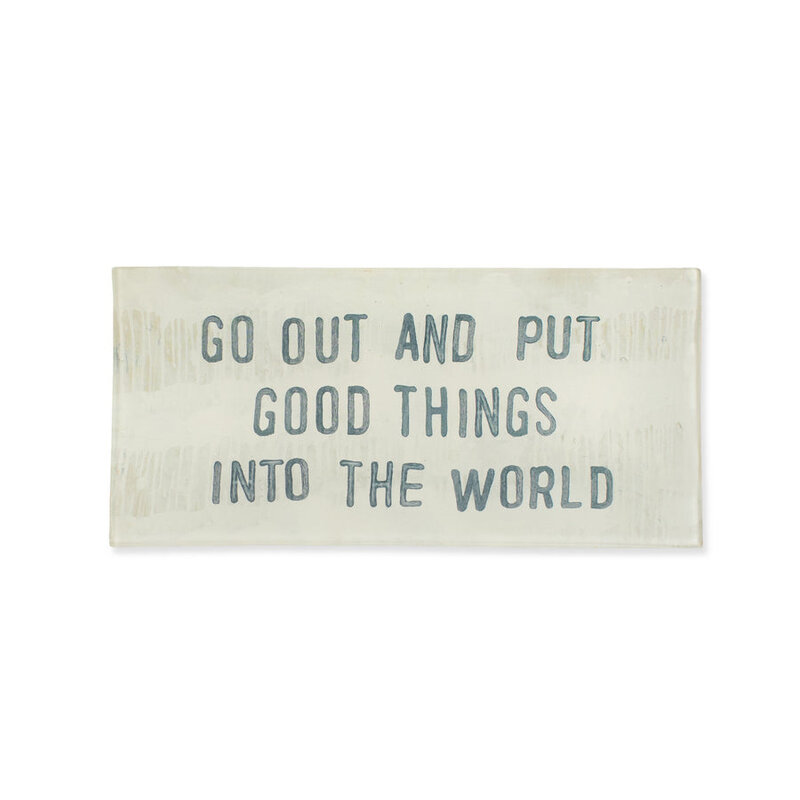 Sugarboo Good Things Small Rectangle Decoupage Plate 8.5" x 4"