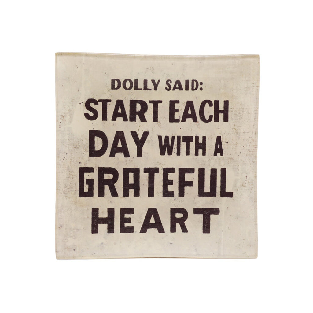 Sugarboo Dolly Said Small Square Decoupage Plate