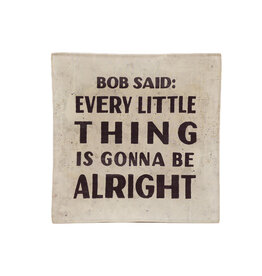 Sugarboo Bob Said Small Square Decoupage Plate