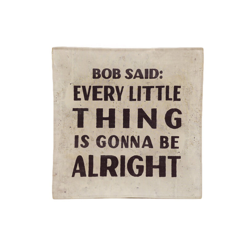 Sugarboo Bob Said Small Square Decoupage Plate