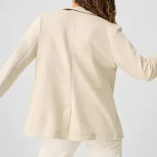 HER INLET KNIT BLAZER LIGHT OATMEAL MELANGE