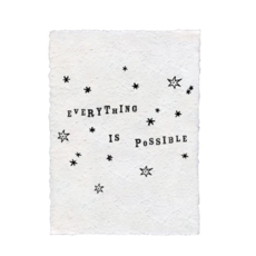 Sugarboo Handmade Paper Print - Everything Is Possible - 12”x16