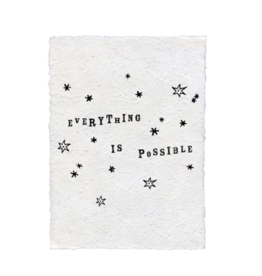 Sugarboo Handmade Paper Print - Everything Is Possible - 12”x16