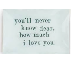 Sugarboo Never Know Dear Large Rectangle Decoupage Plate