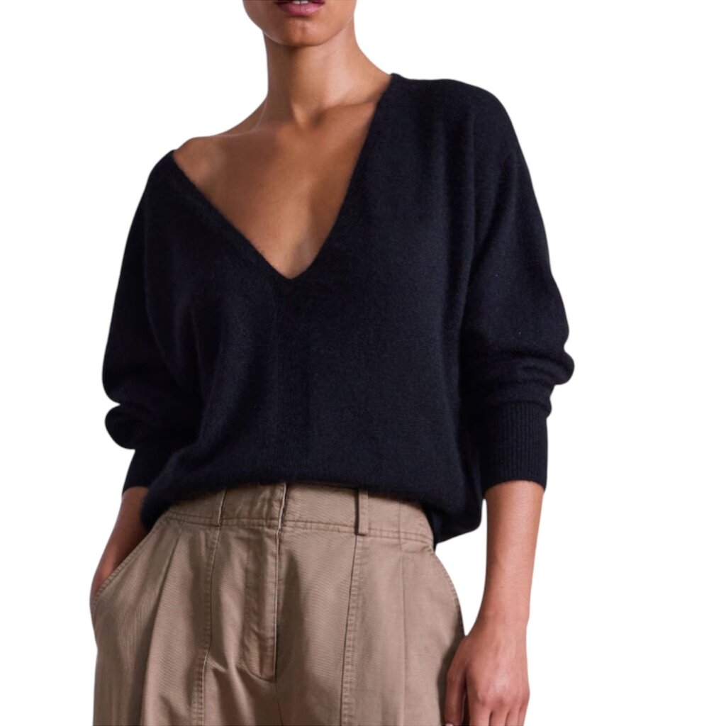 APIECE APART SOFTEST SILK CASHMERE V-NECK