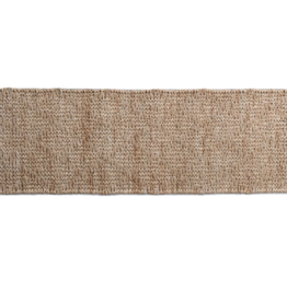2-1/2' x 8' Woven Jute & Cotton Floor Runner, Natural