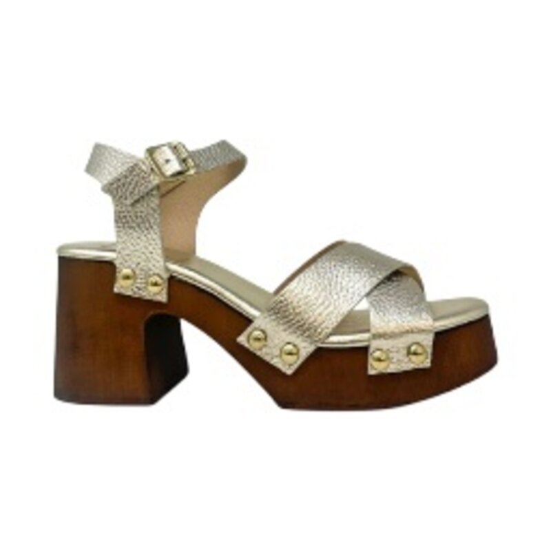 GIOVANNA PLATFORM HEEL GOLD AS SIZED