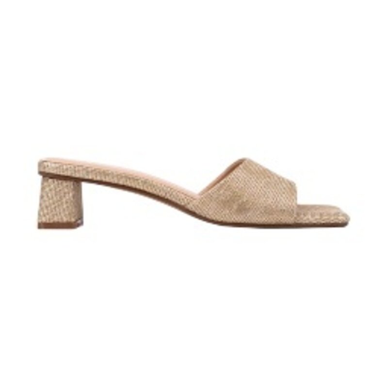 FORTUNE GOLD WOVEN CHUNKY KITTEN HEEL AS SIZED