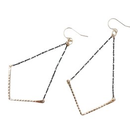 MAYA BAUMAN V EARRING MIX METAL