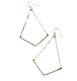 MAYA BAUMAN V EARRING GOLD