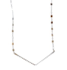 MAYA BAUMAN V NECKLACE S SILVER