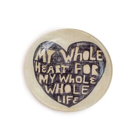 Sugarboo My Whole Heart Round Decoupage Plate