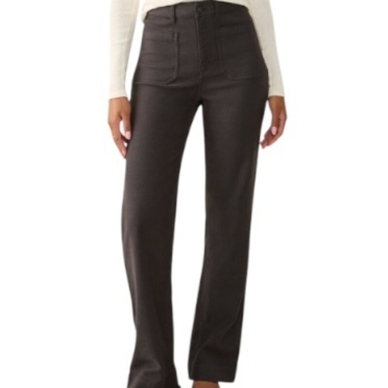 STRETCH TERRY PATCH POCKET PANT WASHED BLACK
