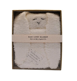 Sugarboo YOU ARE LOVED LITTLE ONE BUNNY BABY LOVEY BLANKET