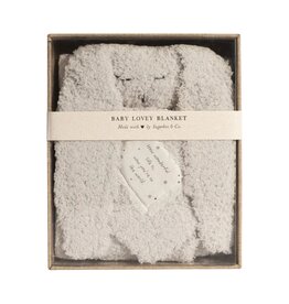 Sugarboo HOW WONDERFUL LIFE IS BUNNY BABY LOVEY BLANKET