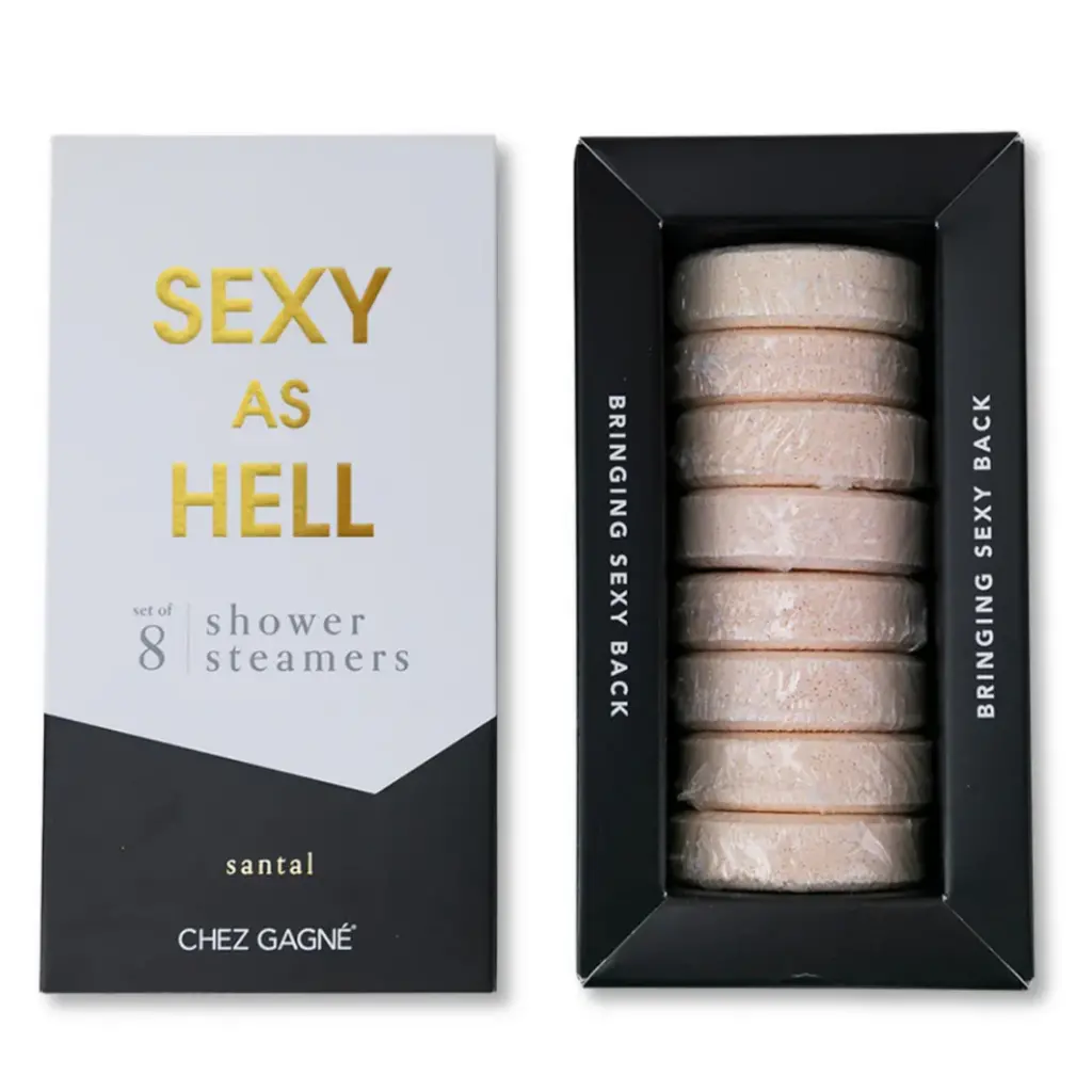 Chez Gagne Sexy As Hell Shower Steamers - Santal - Set of 8 Tabs
