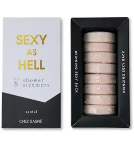Chez Gagne Sexy As Hell Shower Steamers - Santal - Set of 8 Tabs