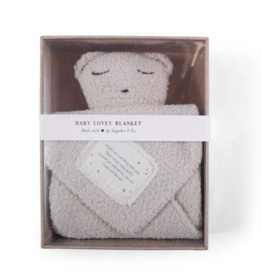 Sugarboo ANGELS ARE WATCHING BEAR BABY LOVEY BLANKET