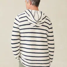 Faherty FOR HIM WHITEWATER HOODIE BOOTHBAY STRIPE