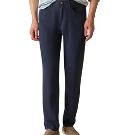 Faherty FOR HIM MOVEMENT LINEN 5 POCKET PANT DEEP SEA NAVY