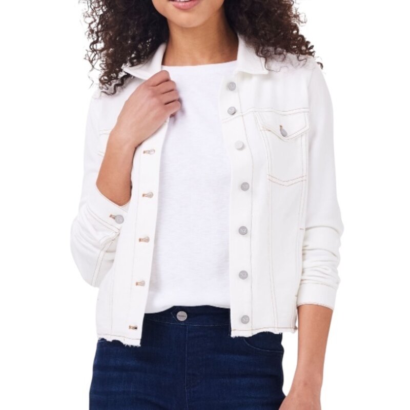DENIM LOOK JACKET PAPER WHITE