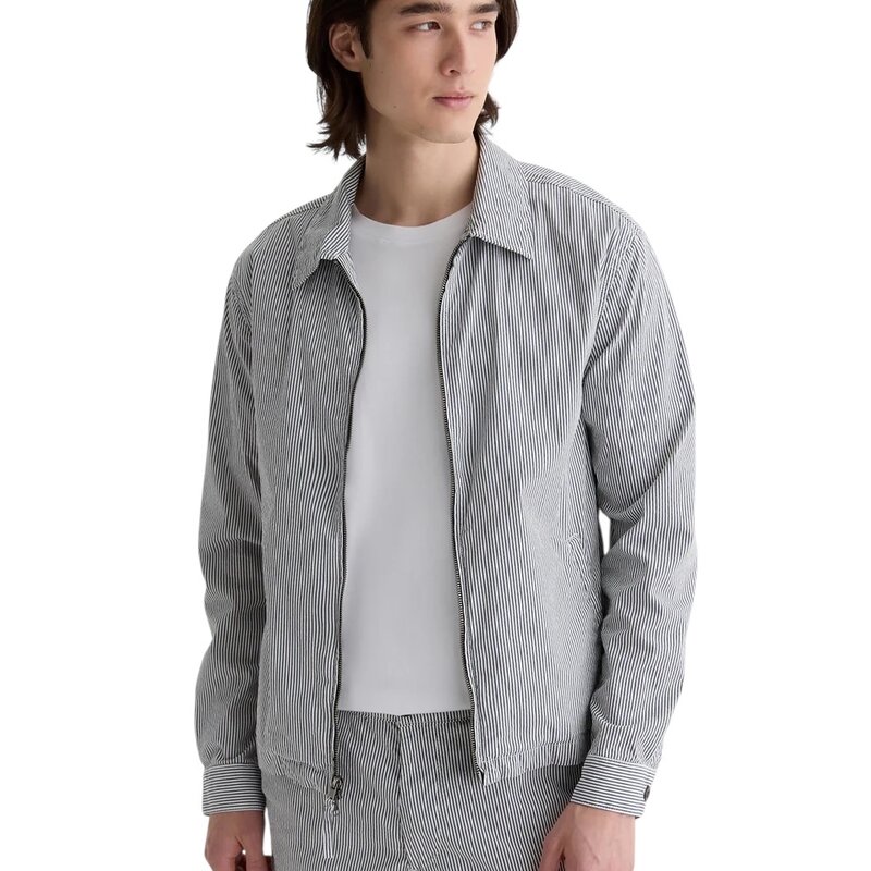 AG FOR HIM PHILIP ZIP JACKET CHARCOAL STRIPE
